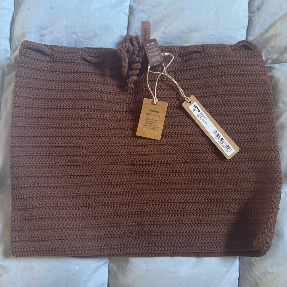 SKIMS Crochet Swim Mini Skirt